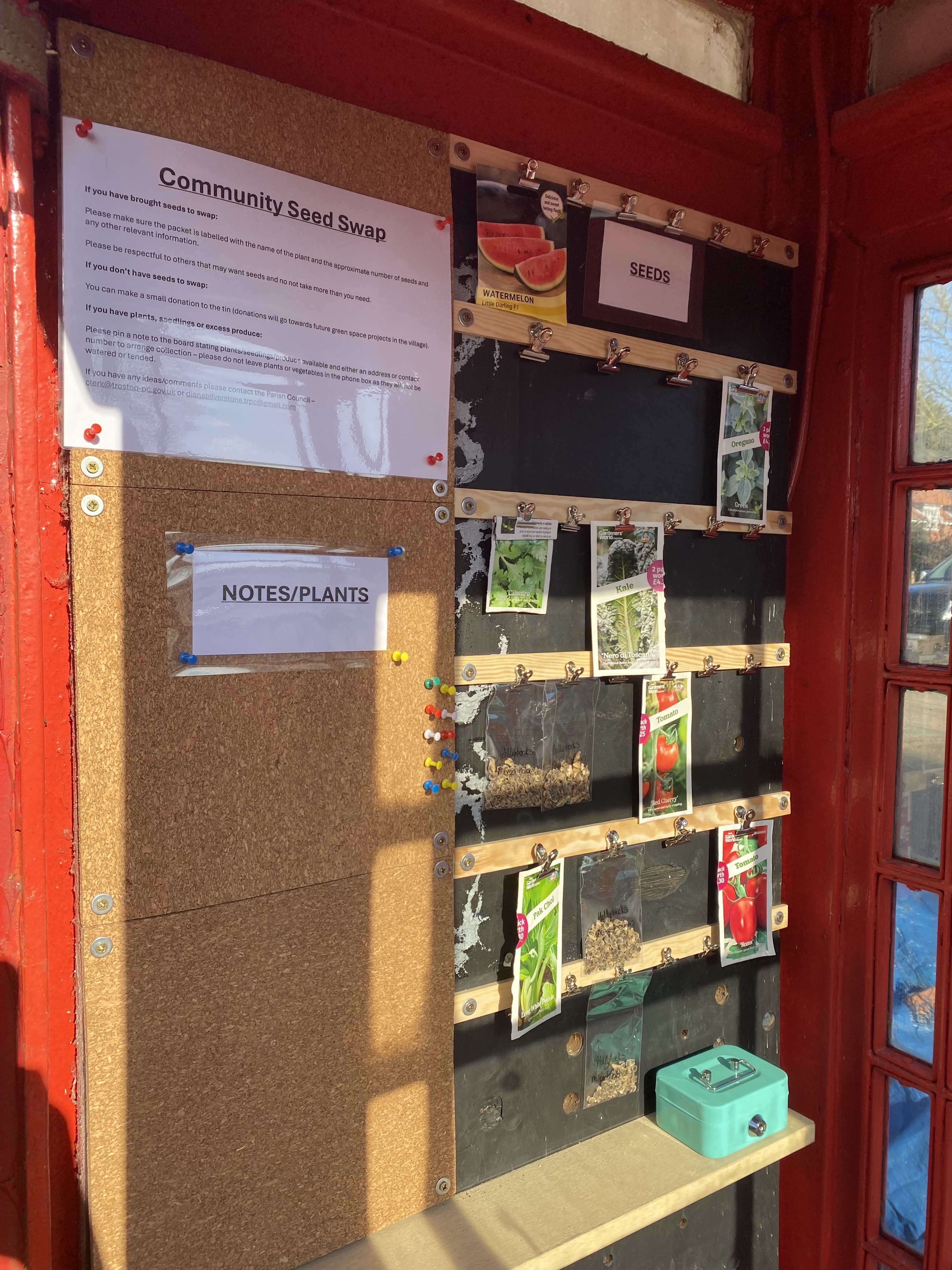 Seed swap phone box