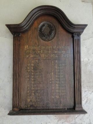 WWI plaque