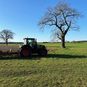 Tractor at winter work